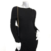 Christian Dior Black Leather Clutch now for sale at labellov vintage fashion webshop belgium