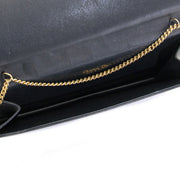 Christian Dior Black Leather Clutch nu te koop bij labellov vintage mode webshop belgië