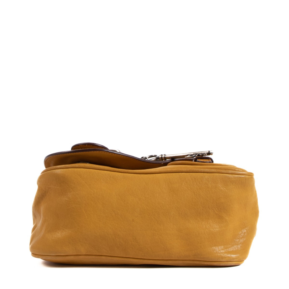 Christian Dior Yellow Mini Gaucho Saddle Bag