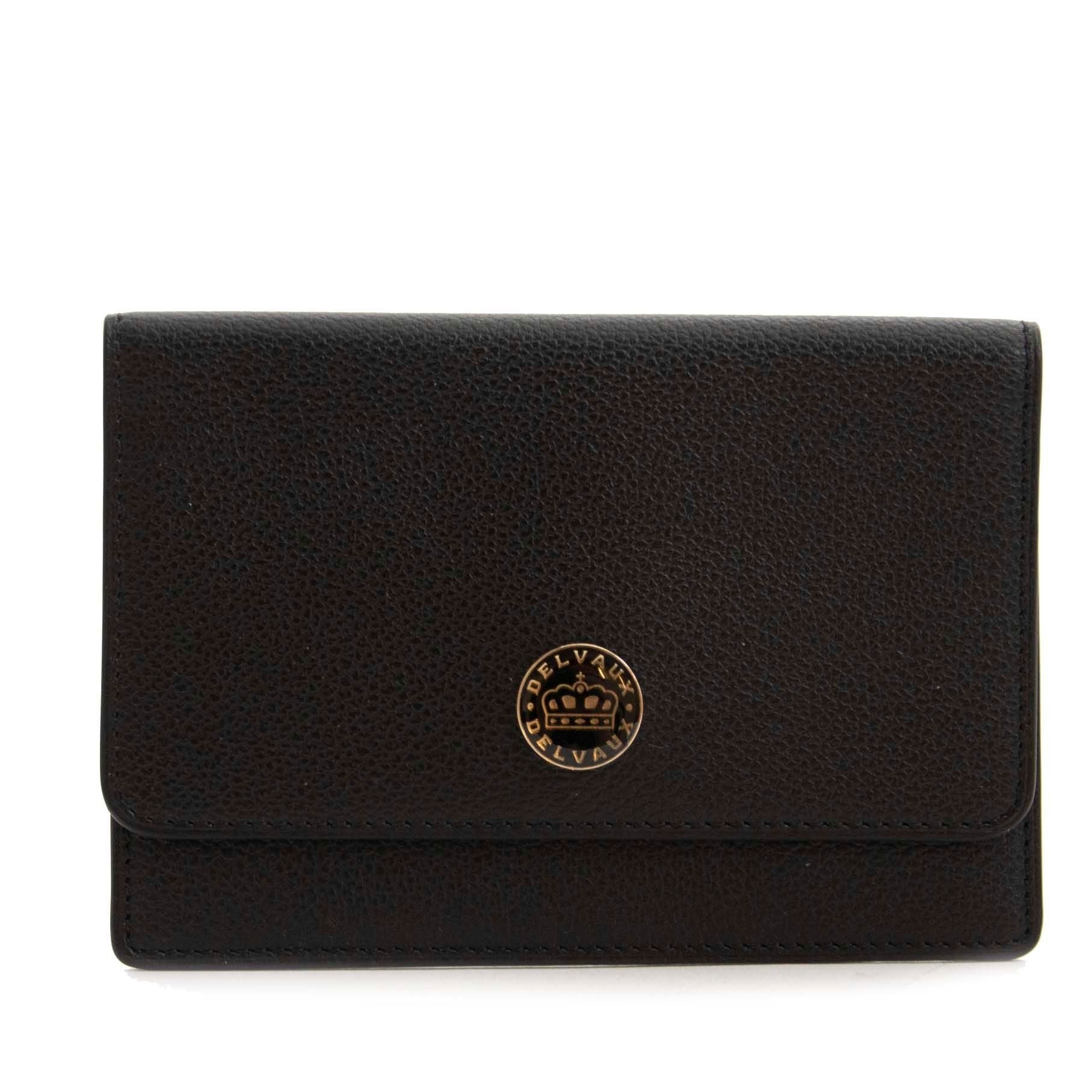 Buy this authentic second hand vintage Delvaux Black Leather Pouch at online webshop LabelLOV.