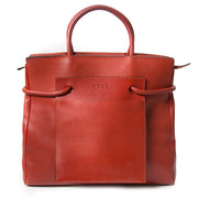 Deux De Delvaux Rusty Red Shopper shop safe online secondhand luxury for the best price