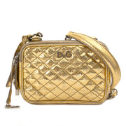 dolce & gabbana gold metallic crossbody bag now for sale at labellov vintage fashion webshop belgium