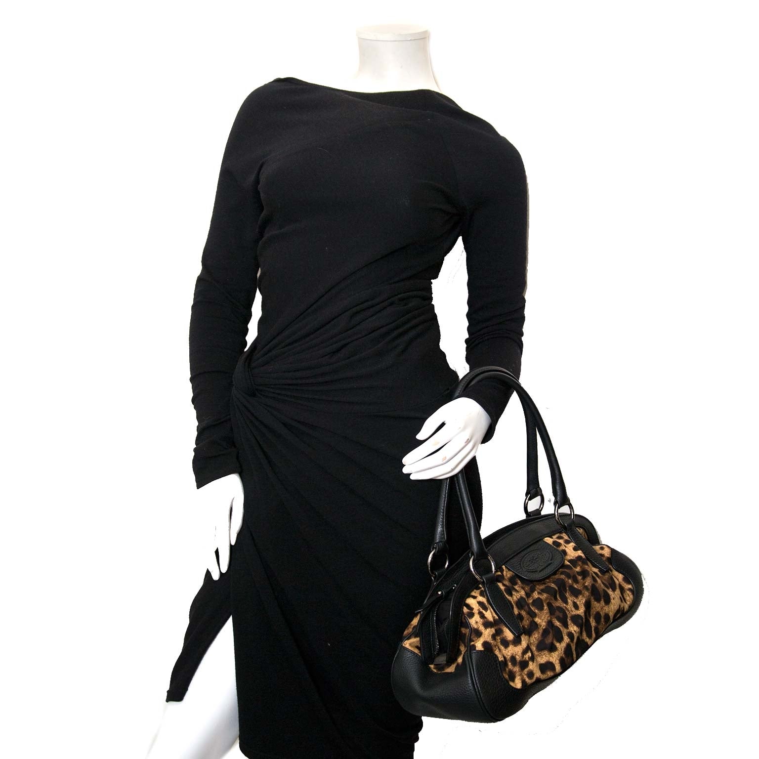 dolce & gabbana animalier leopard hobo tas nu te koop bij labellov vintage mode webshop belgië