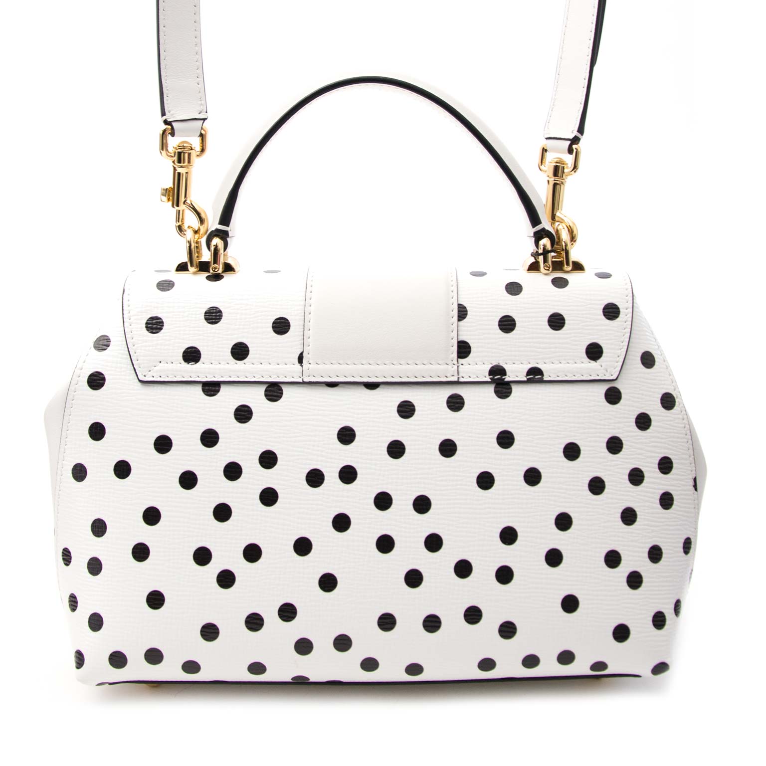 Are you interested Dolce & Gabbana Small Lucia Polka Dot Bag