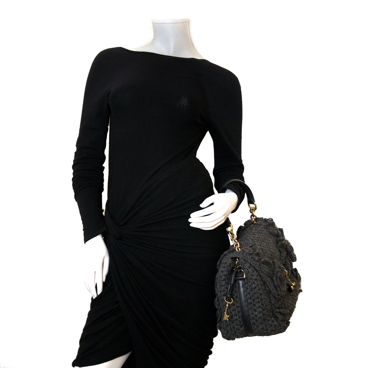 koop authentieke dolce & gabbana wol miss sicily tas bij labellov vintage mode webshop belgië