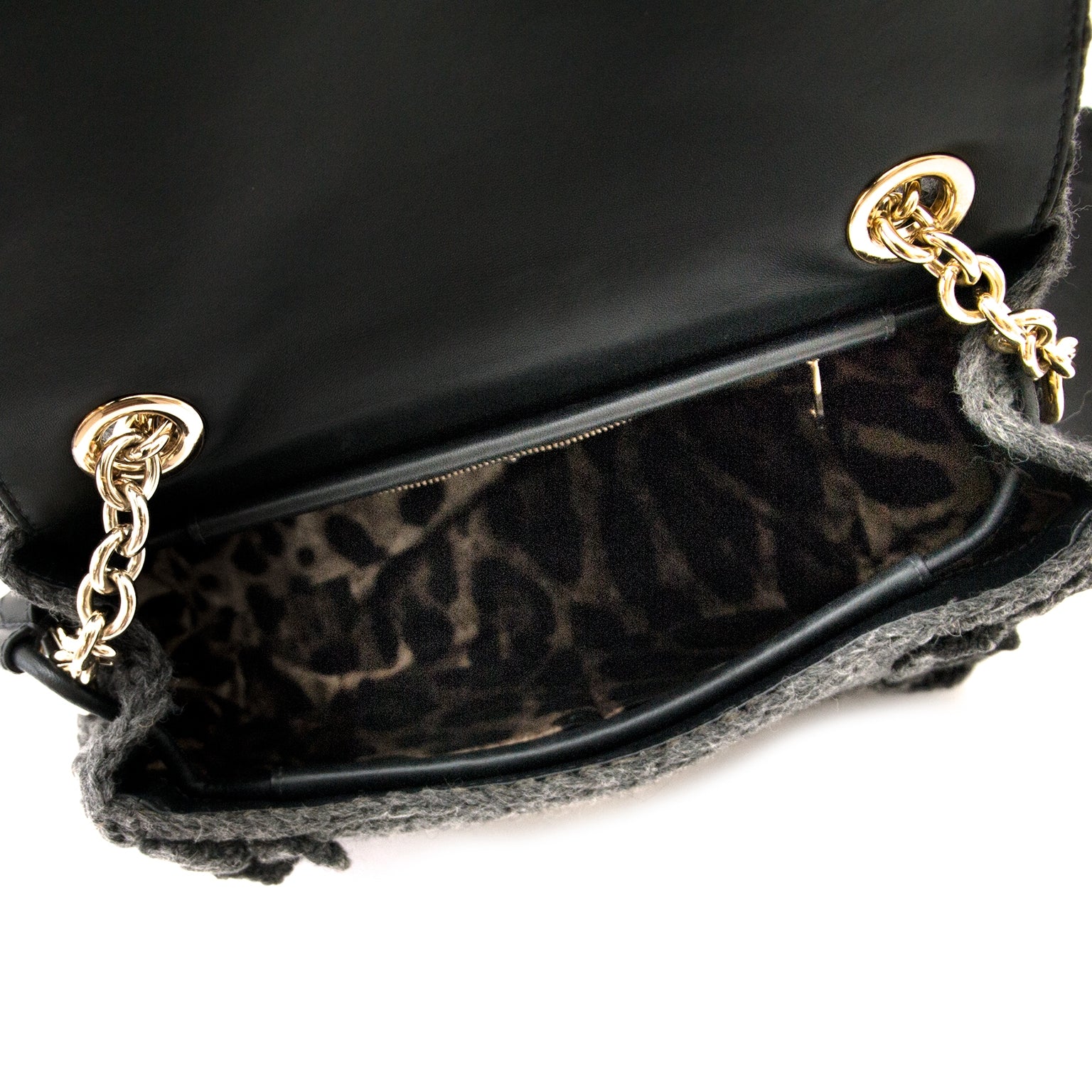 safe online shopping at labellov vintage fashion webshop belgium with grey wool dolce & gabbana miss sicily bags