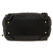 koop dolce & gabbana grijze wollen tas miss sicily bij labellov vintage mode webshop belgië