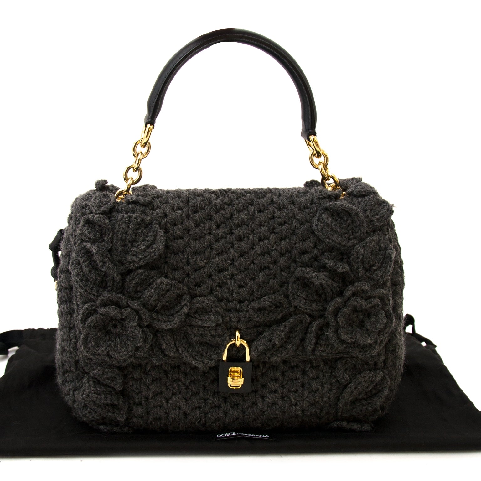 Buy authentic dolce & gabbana wool miss sicily bag at labellov vintage fashion webshop belgium