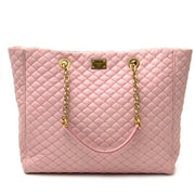 Buy an authentic secondhand Dolce & Gabbana quilted shoulder bag in soft pink at the right price at LabelLOV vintage webshop. Safe and secure online shopping.