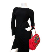 Buy dolce & gabbana red woven miss sicily bag at labellov vintage fashion webshop belgium