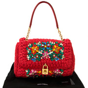 buy red woven miss sicily dolce & gabbana bag at labellov vintage fashion webshop belgium