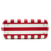 Dolce & Gabbana Red and White Striped Lemons Miss Sicily Bag acheter en ligne comme neuf