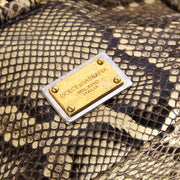 shop safe online at the best price 100% authentic vintage luxury Dolce And Gabbana Python Miss Sicily Bowling Bag
