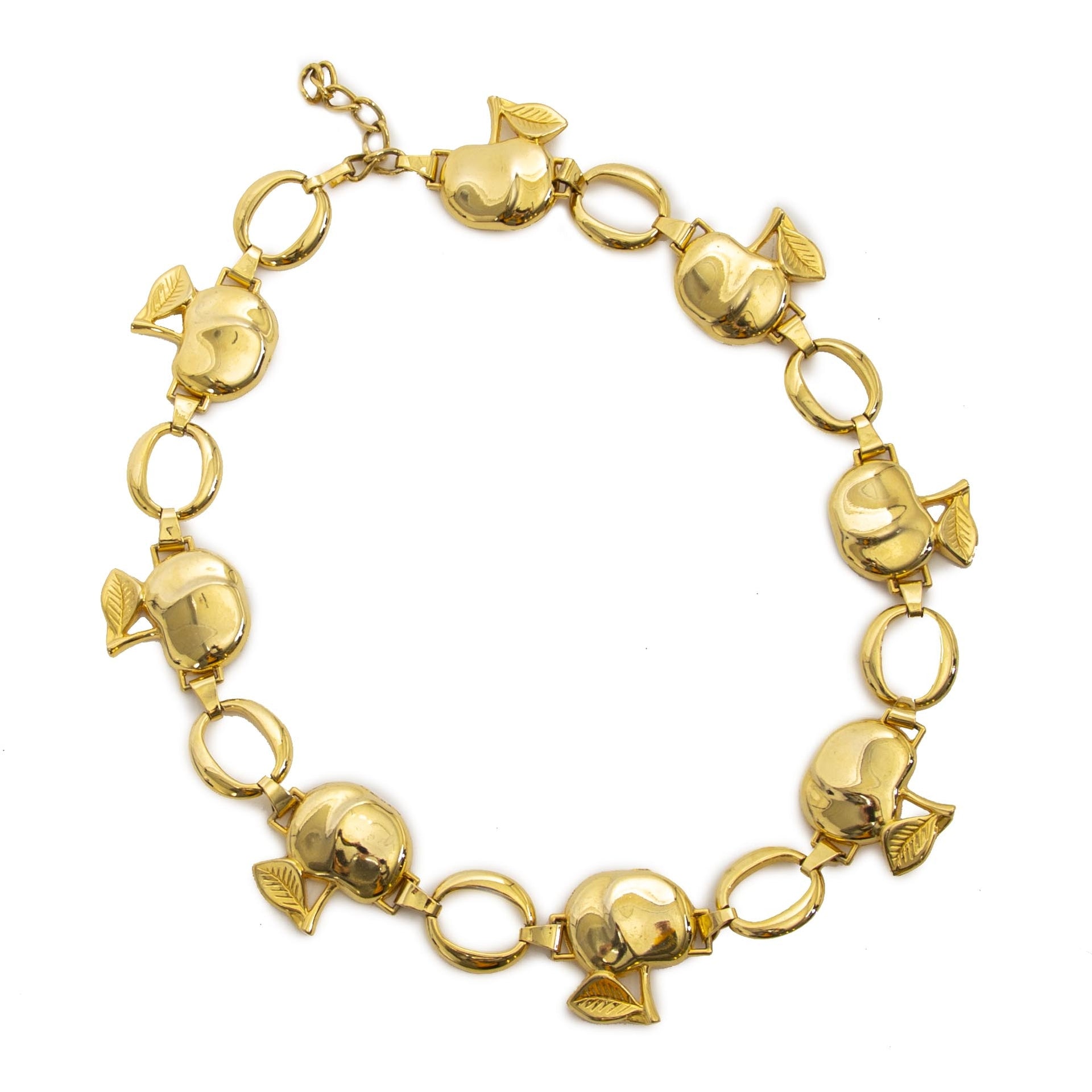 Dolce & Gabbana Gold-Toned Apple Chain Belt now for sale at labellov vintage fashion webshop belgium