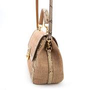 Buy now: the Dolce & Gabbana Python Straw Bag Dolce