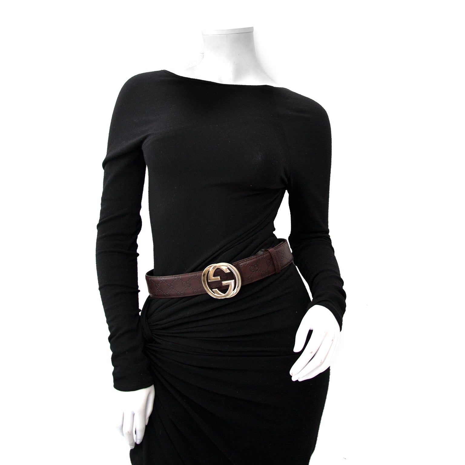 Looking for a Gucci Brown Gold Embossed Belt - Size:80?