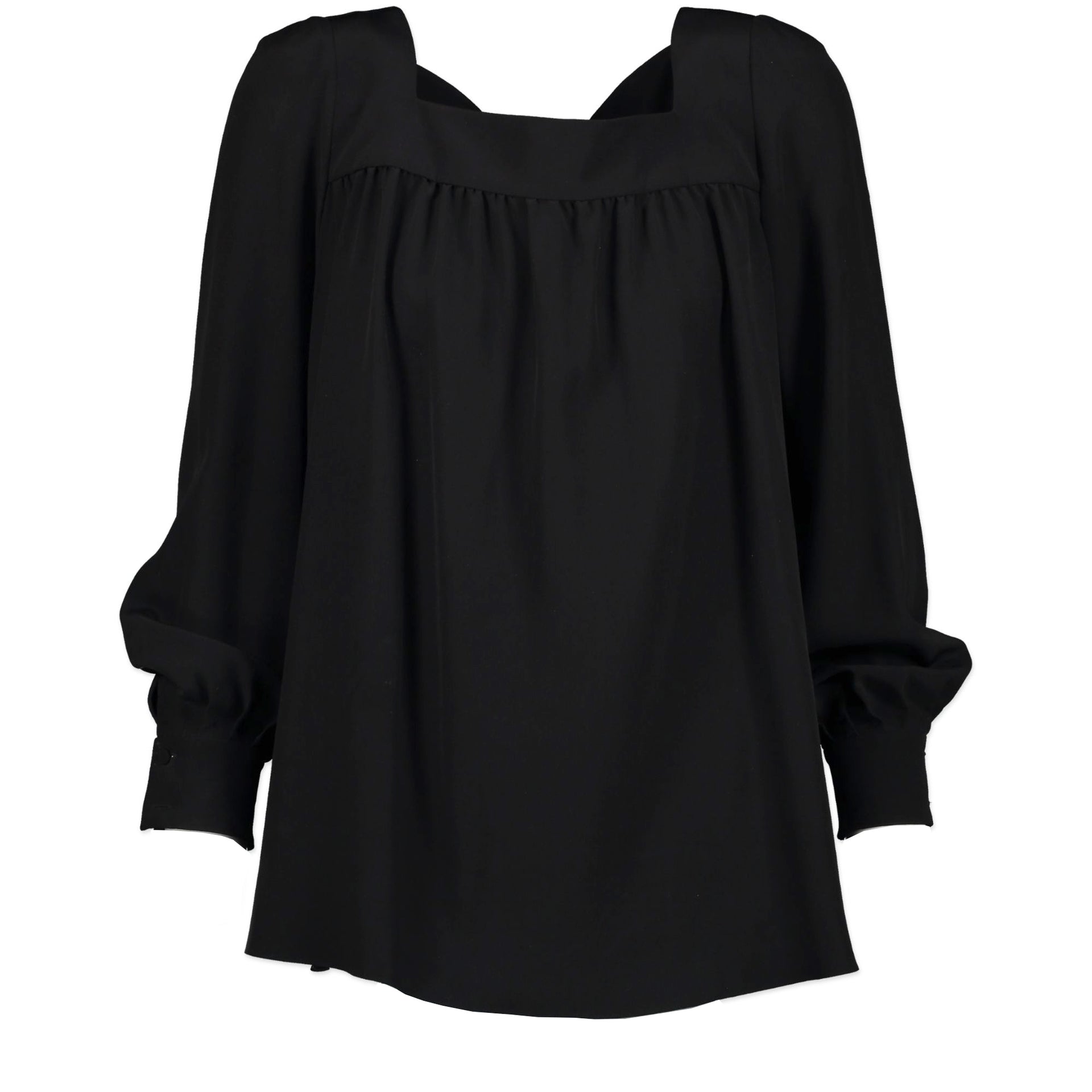 Saint Laurent Black Silk Blouse - Size 34