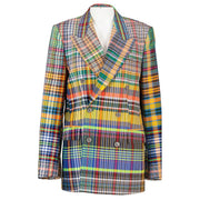 Dries Van Noten Belma Madras-Plaid Blazer