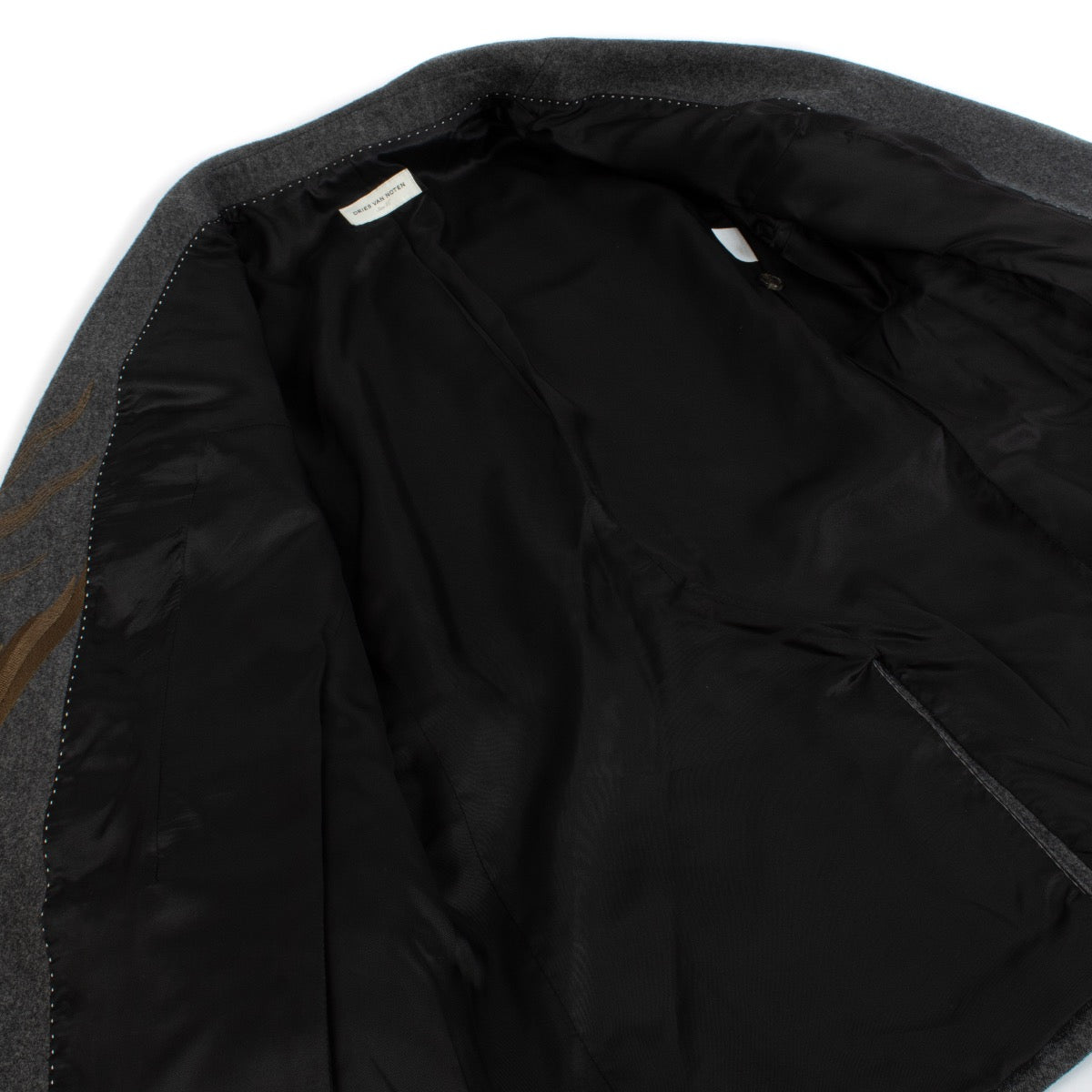 shop 100% authentic second hand Dries Van Noten Grey Blazer - Size 36 on Labellov.com