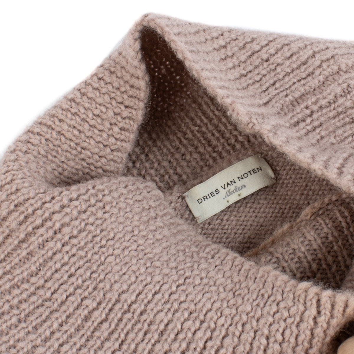 shop 100% authentic second hand Dries Van Noten Pink Wool Sweater - Size M on Labellov.com