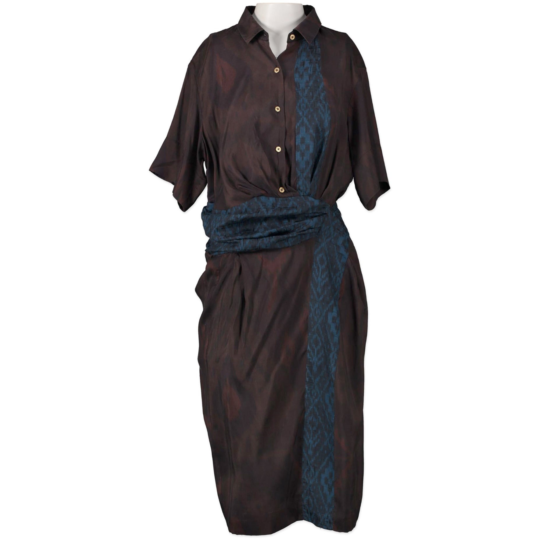 We buy and sell your authentic designer bags online Dries Van Noten Shirt Silk Dress