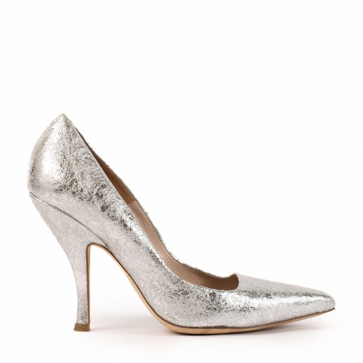 shop 100% authentic second hand Dries Van Noten Silver Pumps - Size 37 on Labellov.com