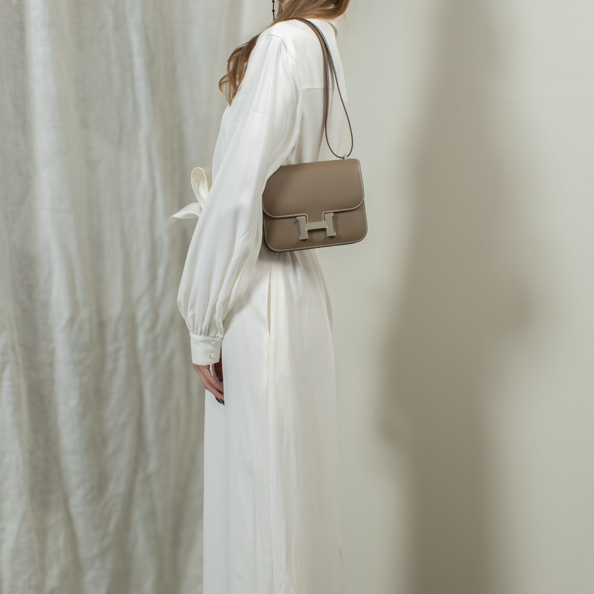 Hermès Constance Mini Etoupe Epsom PHW