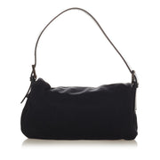 Buy an authentic second hand Fendi Black Nylon Baguette Shoulder Bag in very good condition at Labellov