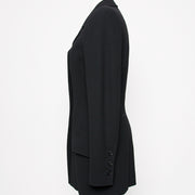 Authentic secondhand Chanel black classic blazer right price safe secure online shopping LabelLOV designer vintage webshop luxury brands fashion Antwerp Belgium