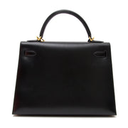 shop safe online best christmas gift , skip the waiting list best price Hermès Kelly 32 Black Boxcalf