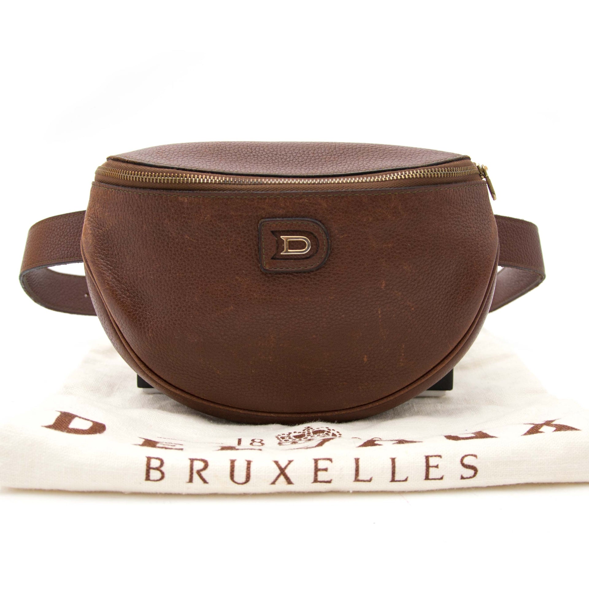 Delvaux Brown Leather Belt Bag
