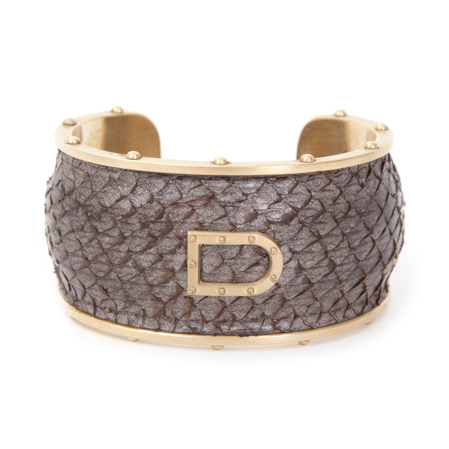 koop veilig online tweedehands Delvaux Fish Cuff net als nieuw