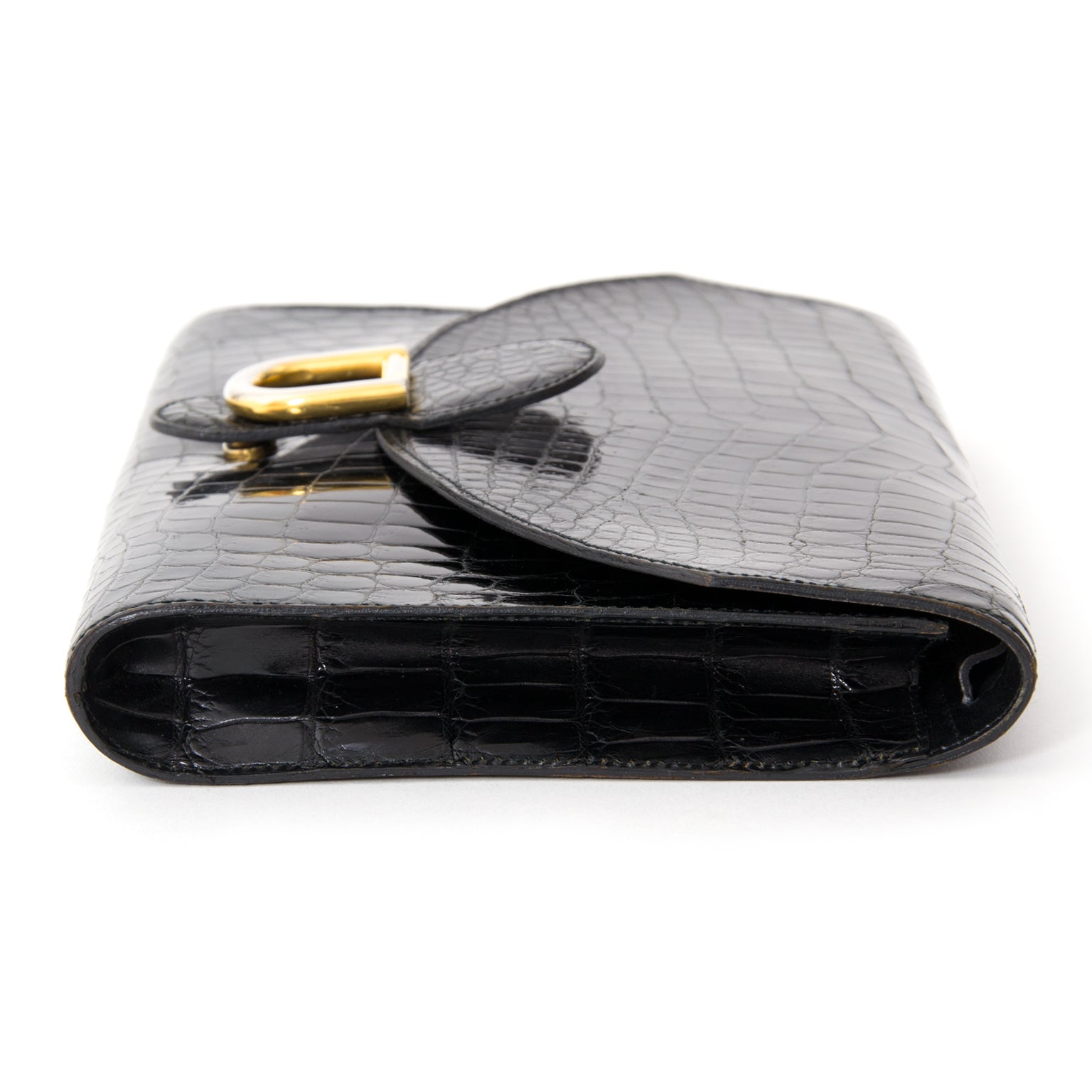 2de hands luxe croco delvaux clutch beste prijs online webshop labellov
