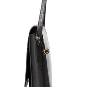 Delvaux zwart leren shoudertas