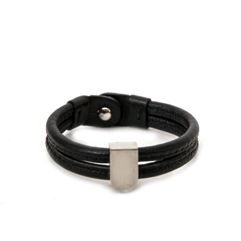 Delvaux Zwart Leren D Armband
