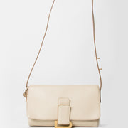 authentic secondhand white Delvaux leather handbag gold hardware right price LabelLOV vintage webshop safe secure online shopping designer luxury brands fashion Antwerp Belgium
