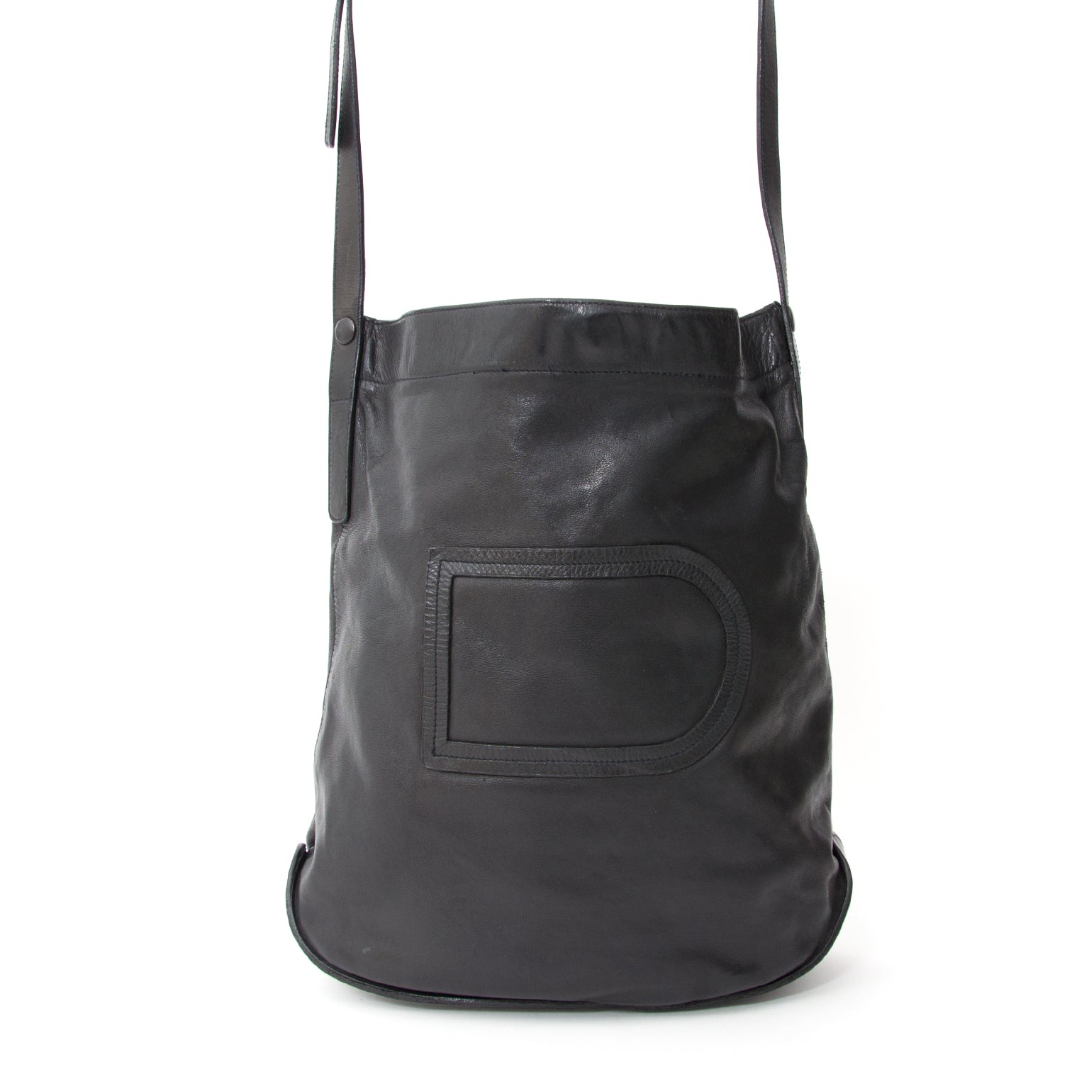 shop safe online vintage delvaux le pin black shoulder bag worldwide shipping