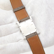Hermès Heure 'H' Double Tour Taupe Horloge de beste prijs online webshop labellov