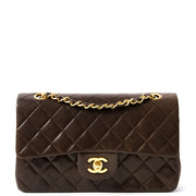 Chanel Small Classic Flap Bag in Chocolate Brown GHW secondhand authentic safe online shopping webshop flap bag Antwerp Belgium LabelLOV labels high end brands designer it bag luxury fashion