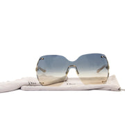 Dior Oversized Square Blue Sunglasses now for sale at labellov vintage fashion webshop belgium