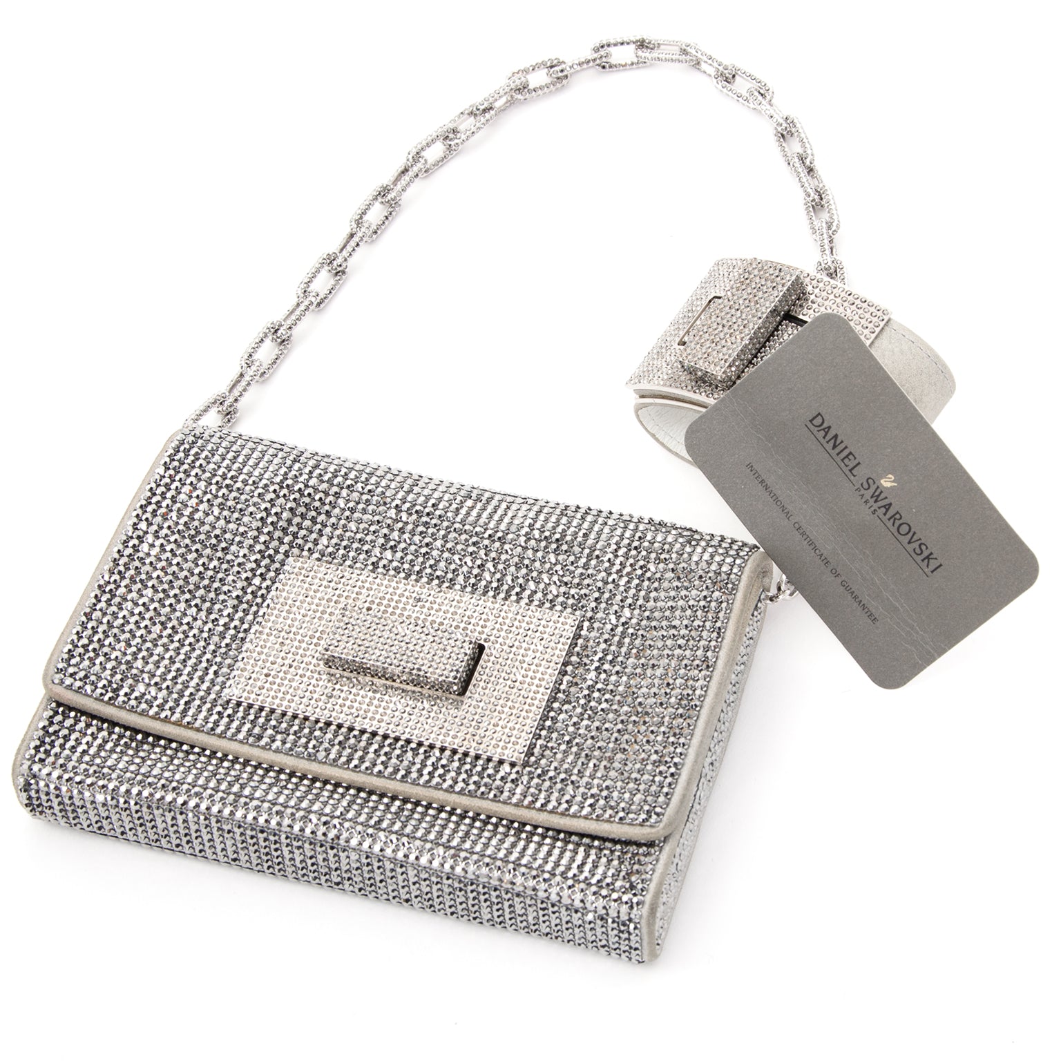 Swarovski evening bag / clutch buy safe online second hand designer Swarovski evening bag / clutch