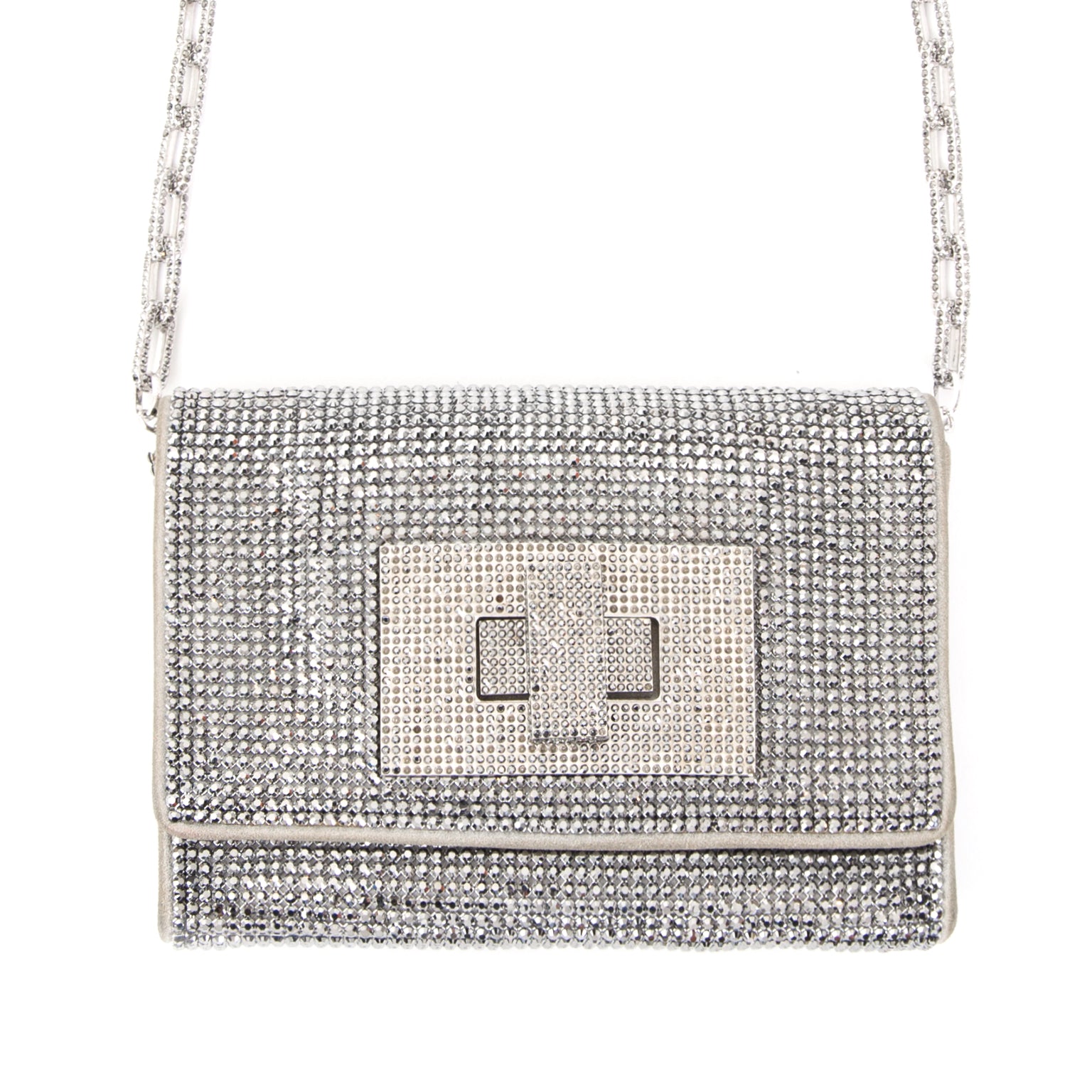 Acheter en linge Swarovski evening bag / clutch pour le meilleur prix comme neuf