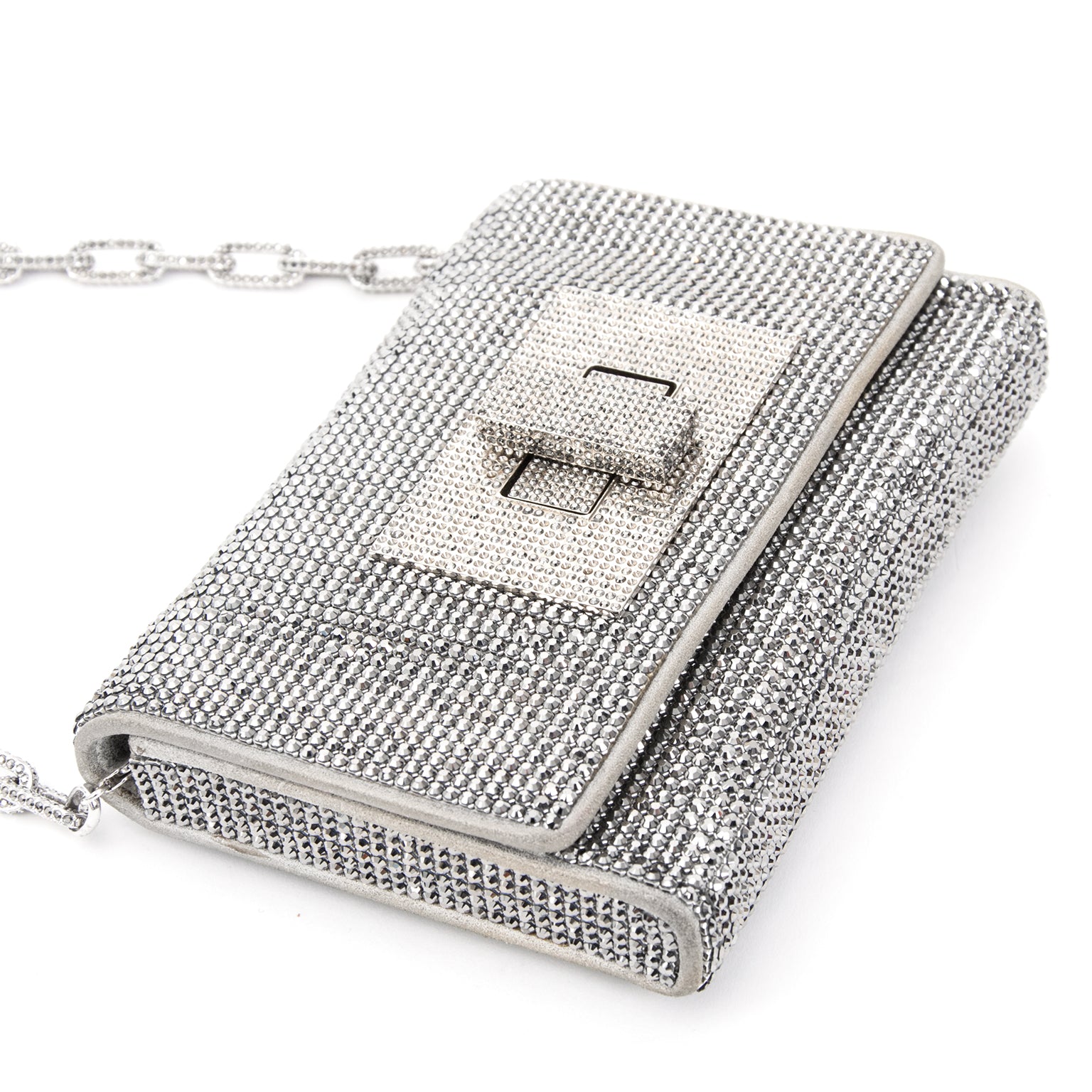 Acheter en linge Swarovski evening bag / clutch pour le meilleur prix comme neuf