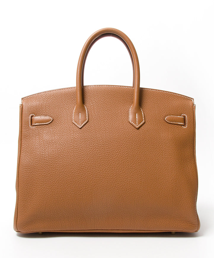 Hermès Birkin Gold 35cm Togo secondhand authentic safe online shopping webshop Antwerp Belgium LabelLOV fashion style high end luxury labels brands designer