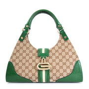 Gucci Monogram Green Top Handle Bag