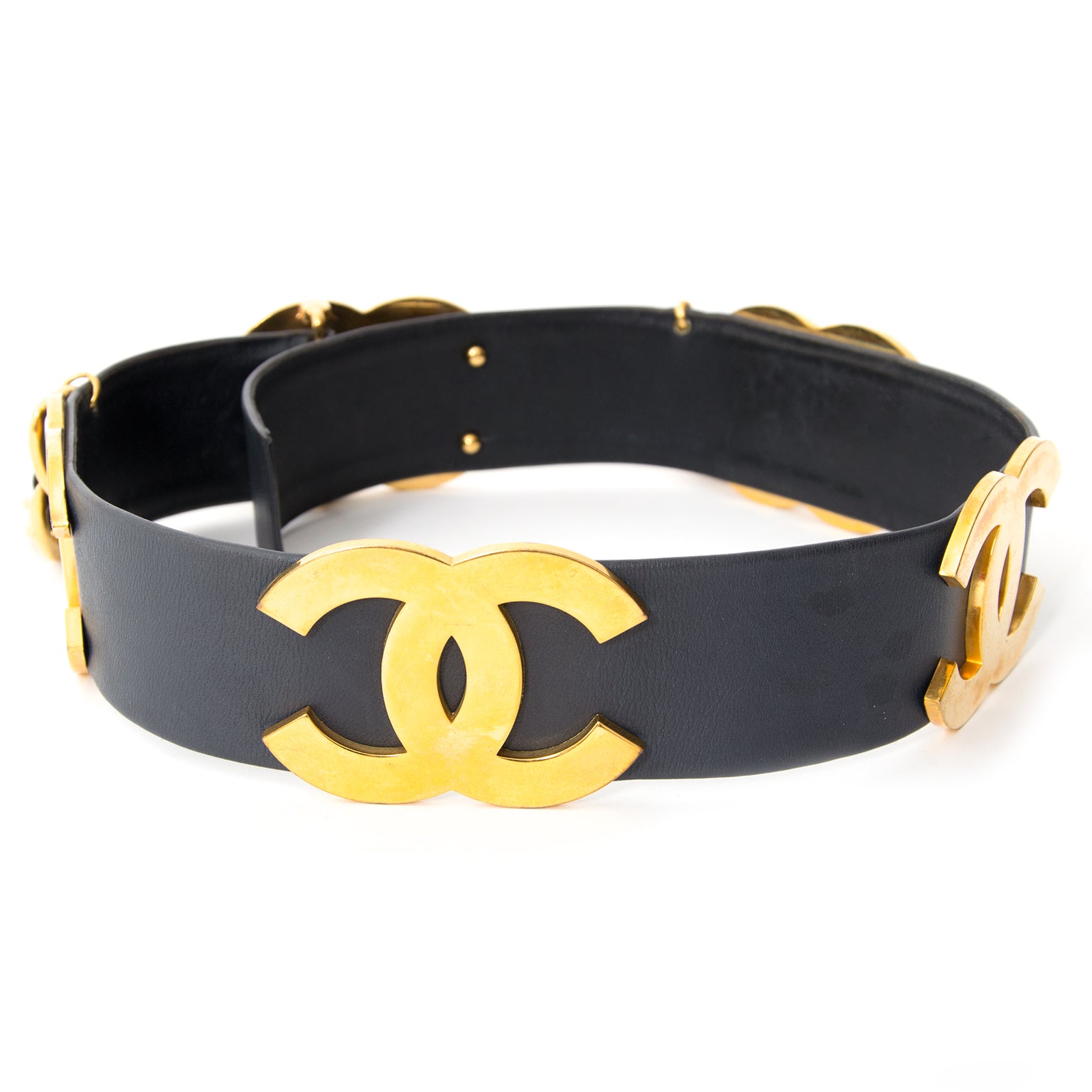 shop online designer Chanel CC Belt With Chain Drop vintage 90ties