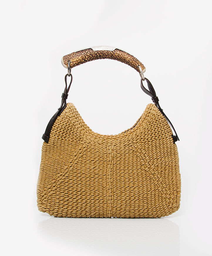 Koop veilig online aan de beste prijs tweedehands designer handtas yves saint laurent hobo horn