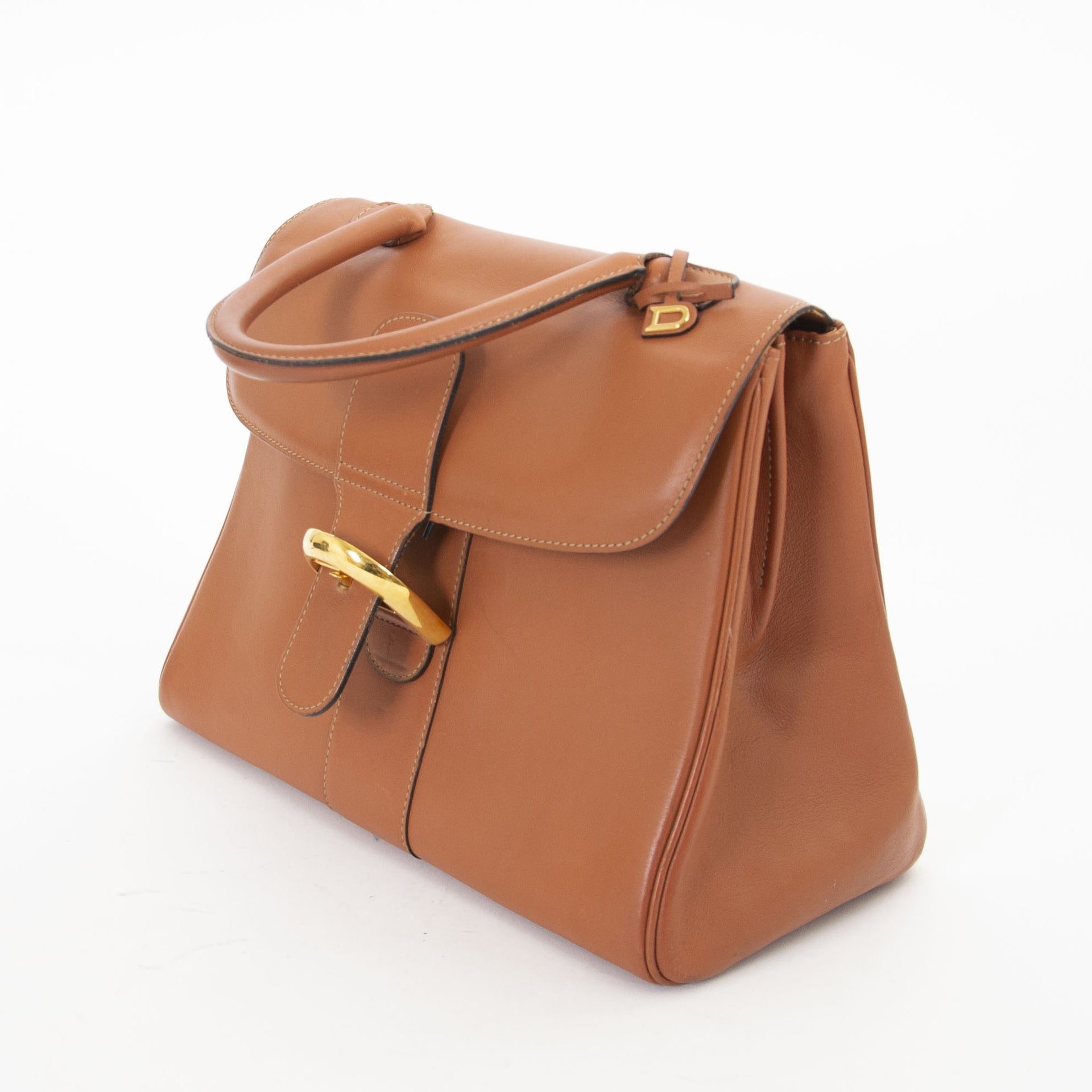 Delvaux Cognac Brillant MM acheter seconde main pour le meilleur prix