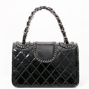 Chanel Black Patent Lambskin Evening Bag.acheter en ligne pour le meilleur prix seconde main