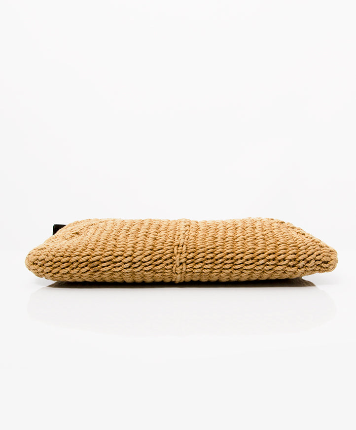 Buy safe online at the best price designer vintage Yves Saint Laurent Woven Mombasa Horn Hobo Bag